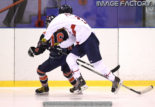 2017-01-08 Hockey Milano Rossoblu U14-Diavoli Sesto (3-4)